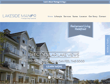 Tablet Screenshot of lakesidemanor.ca